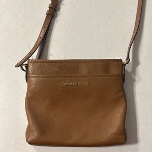 Michael Kors Brown Leather Crossbody Bag